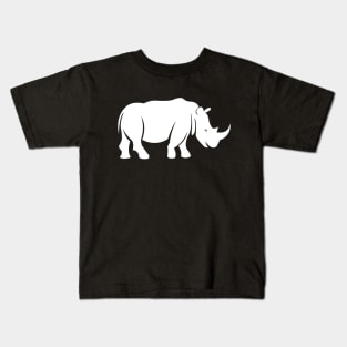 Rhino Silhouette Kids T-Shirt